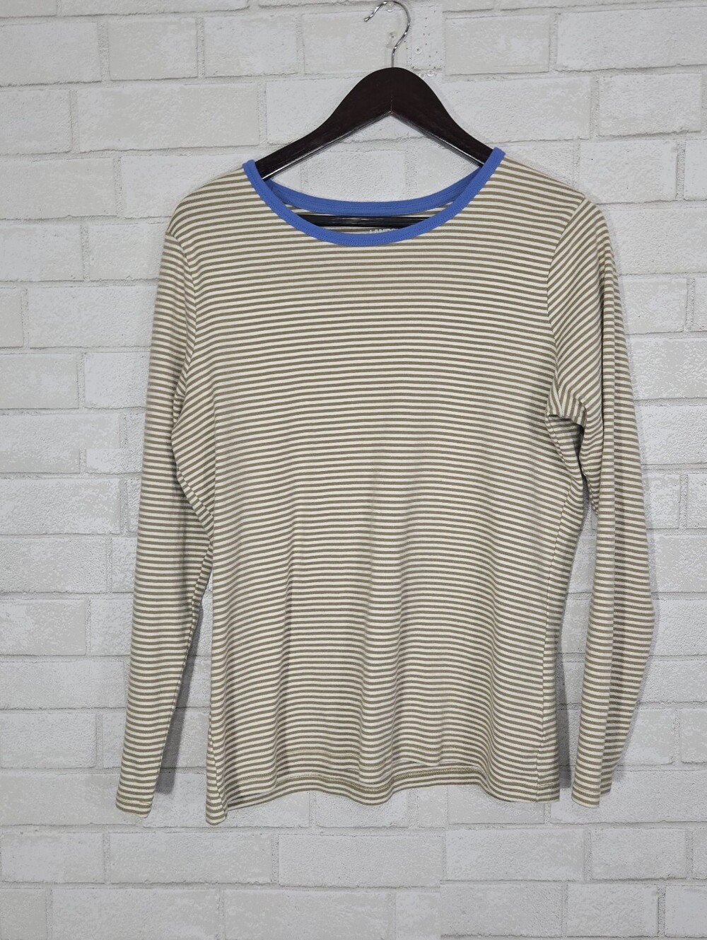 Lands End stripe long sleeve top